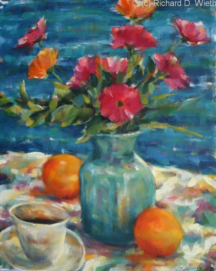 717x900 Still Life Paintings By Modern Impressionist Richard Wieth - Still Life Painting Images