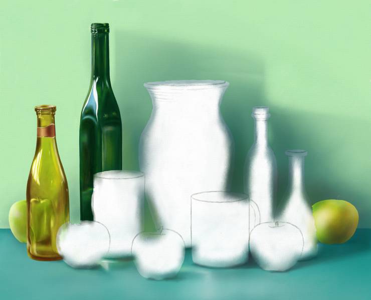 740x600 Still Life Painting - Still Painting