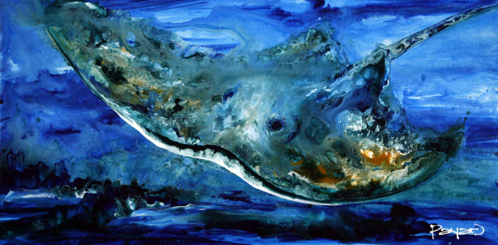 700x345 Stingray Painting - Stingray Painting