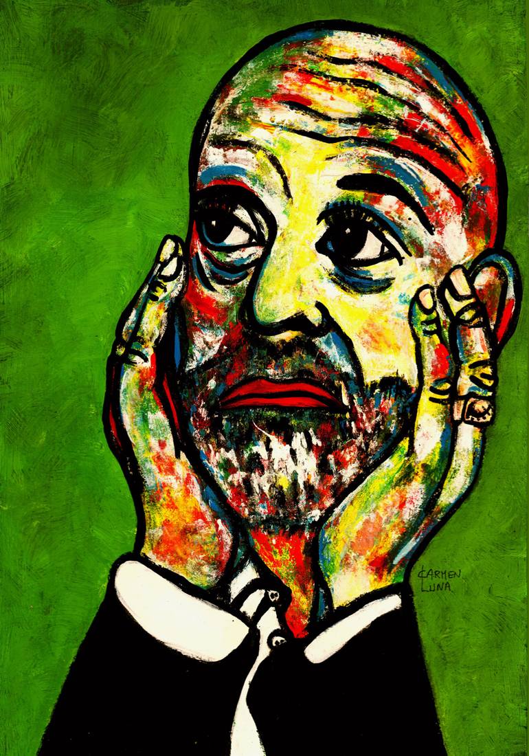 770x1100 Saatchi Art 18 Michael Stipe. Painting By Carmen Luna - Stipe Painting