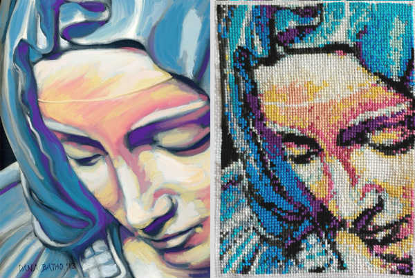 600x403 From A Painting To A Cross Stitch - Stitch Painting