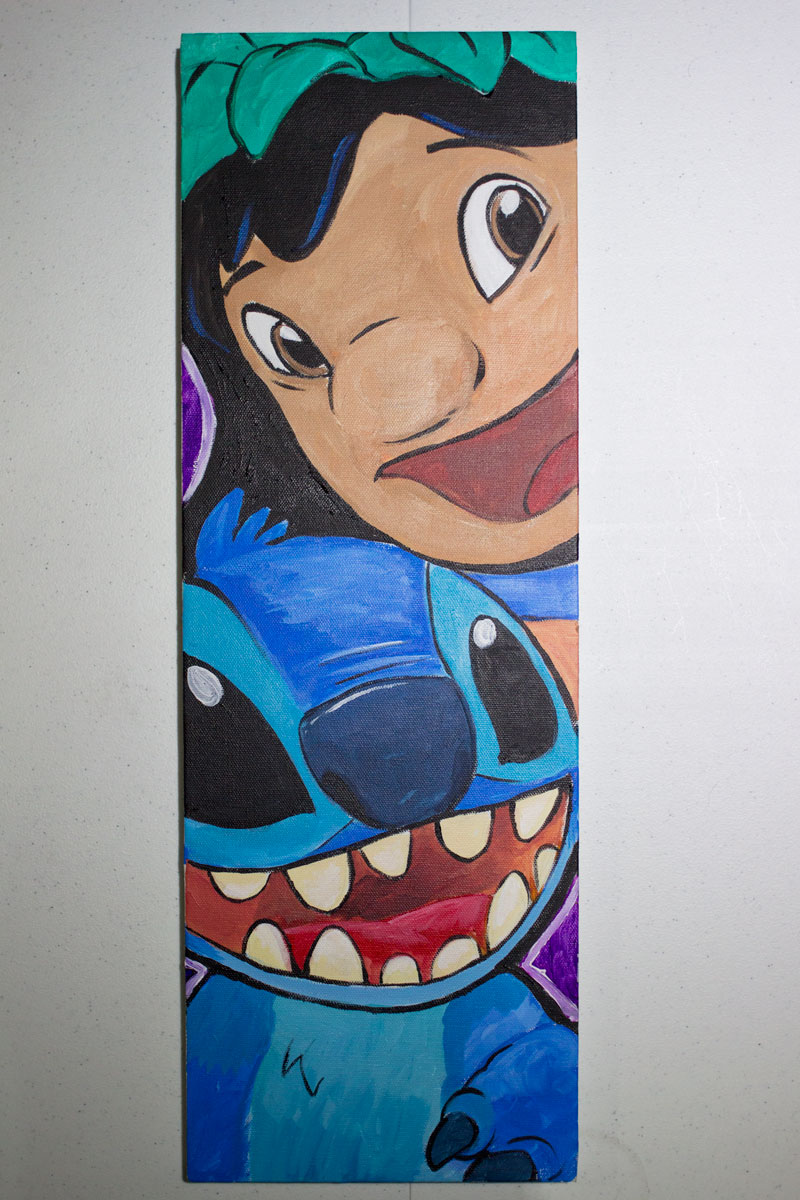 800x1200 Lilo Amp Stitch Painting Glen Canlas Art - Stitch Painting