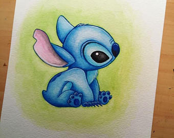 Stitch Painting at PaintingValley.com | Explore collection of Stitch ...