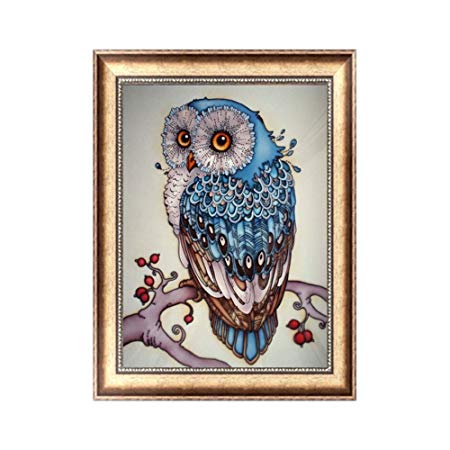 450x450 Logres Owl Diy 5d Diamond Embroidery Painting Cross Stitch Craft - Stitch Painting