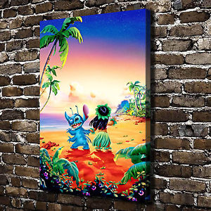 300x300 Disney Lilo Amp Stitch Paintings Hd Print On Canvas Home Decor Wall - Stitch Painting Disney