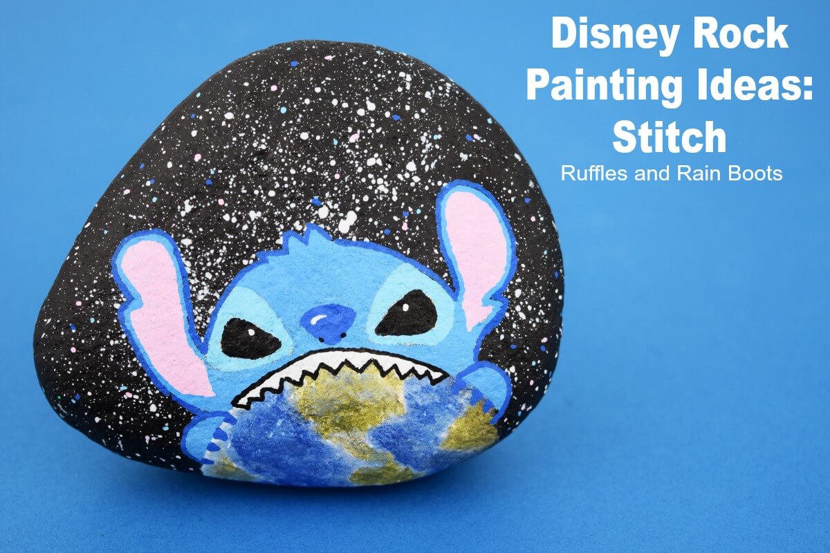 1200x800 Disney Rock Painting Stitch From Lilo And Stitch - Stitch Painting Disney