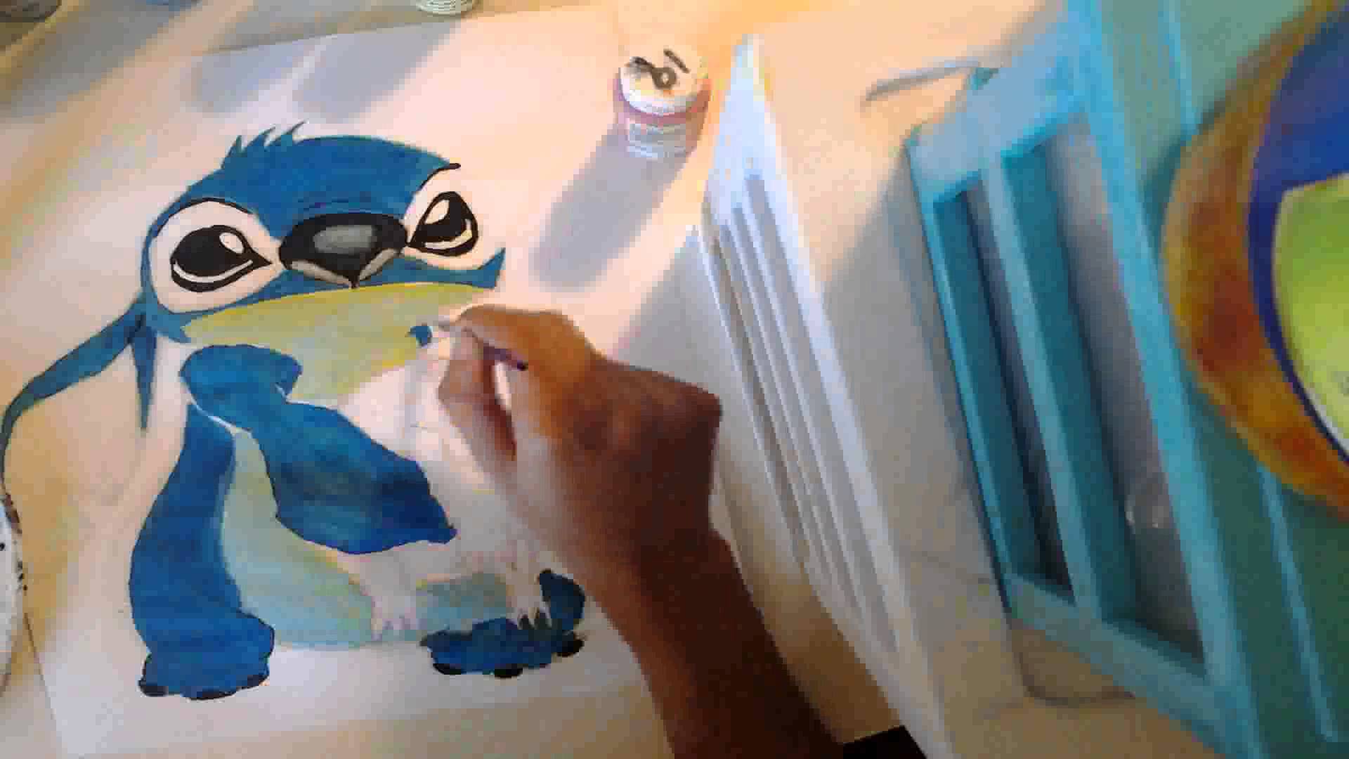 1920x1080 Disney Stitch Painting - Stitch Painting Disney