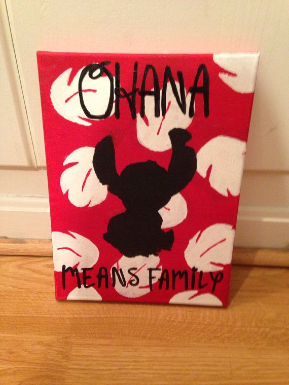 570x760 Lilo And Stitch Canvas Painting By Savysurgeon On Etsy Disney - Stitch Painting Disney