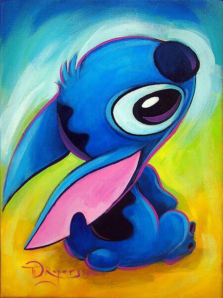 450x600 Stitch Disney Stitch, Lilo Stitch And Paintings - Stitch Painting Disney