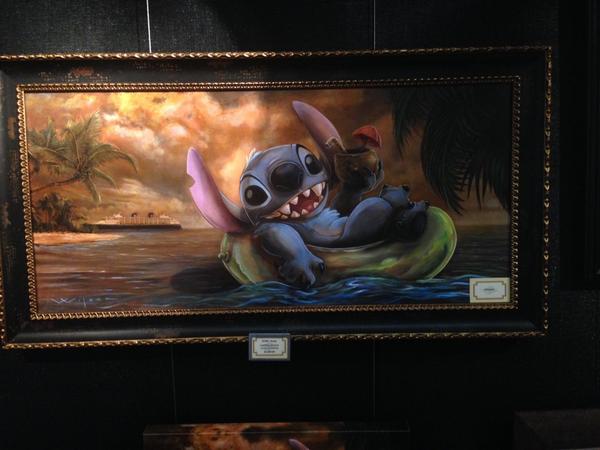 600x450 Darren Wilson On Twitter Check Out The New Stitch Painting - Stitch Painting Disney