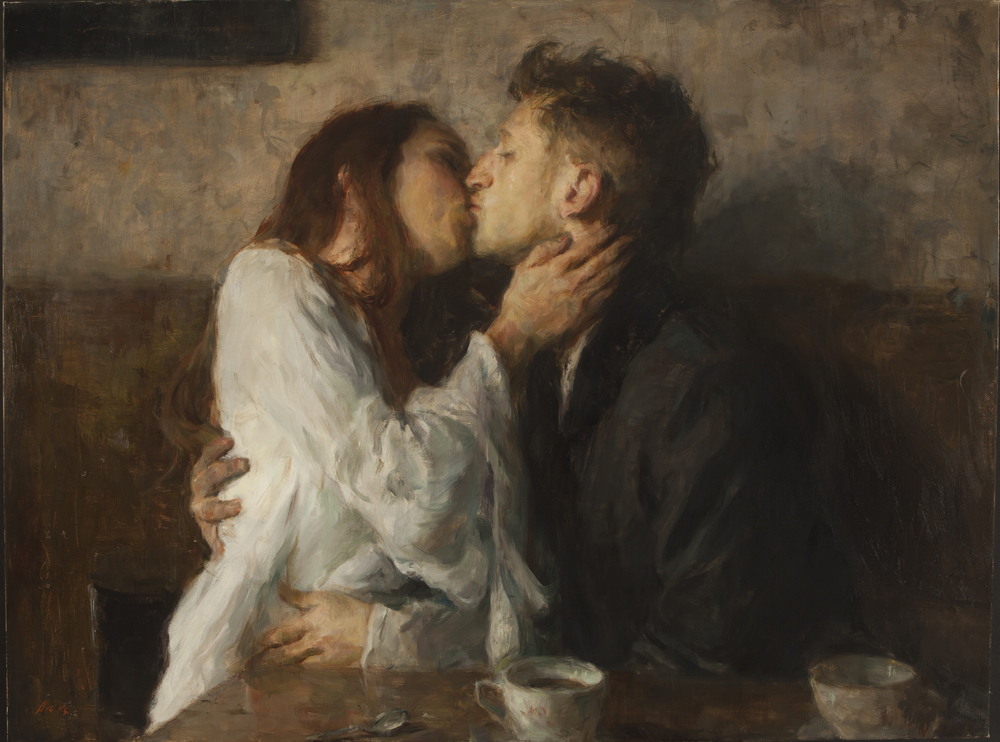 1000x742 Rh - Stolen Kiss Painting