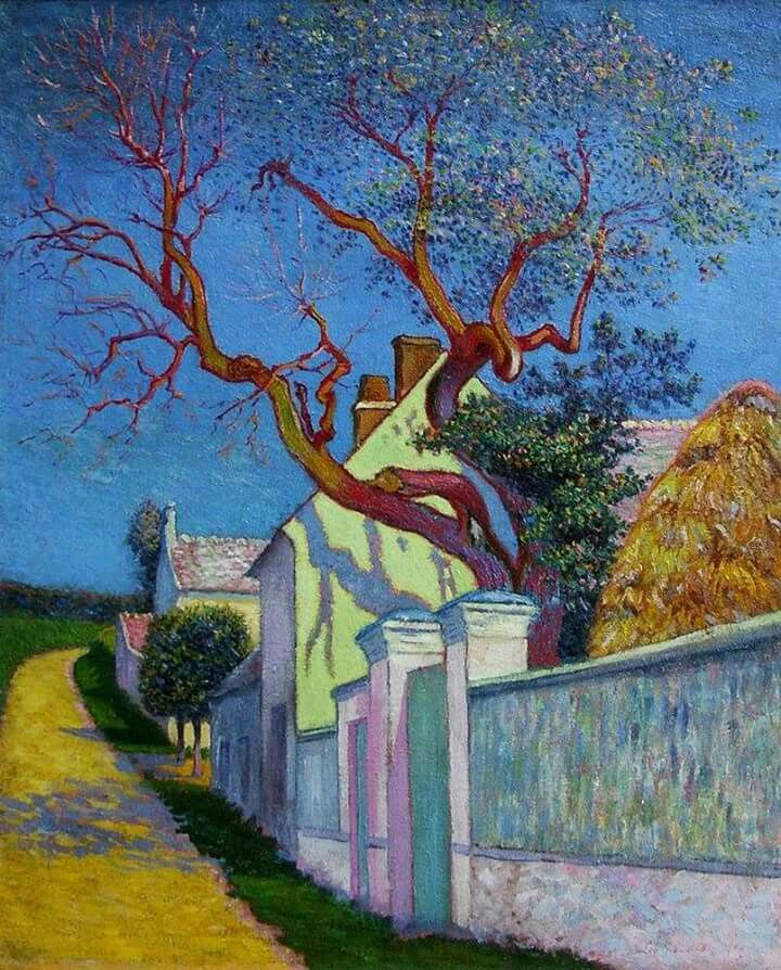 720x894 The Red Tree House (1890) Vincent Willem Van Gogh Gogs - Stolen Painting Found By Tree
