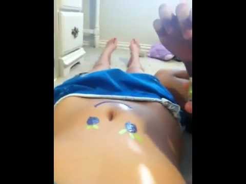 480x360 Part Two Of Stomach Painting - Stomach Painting