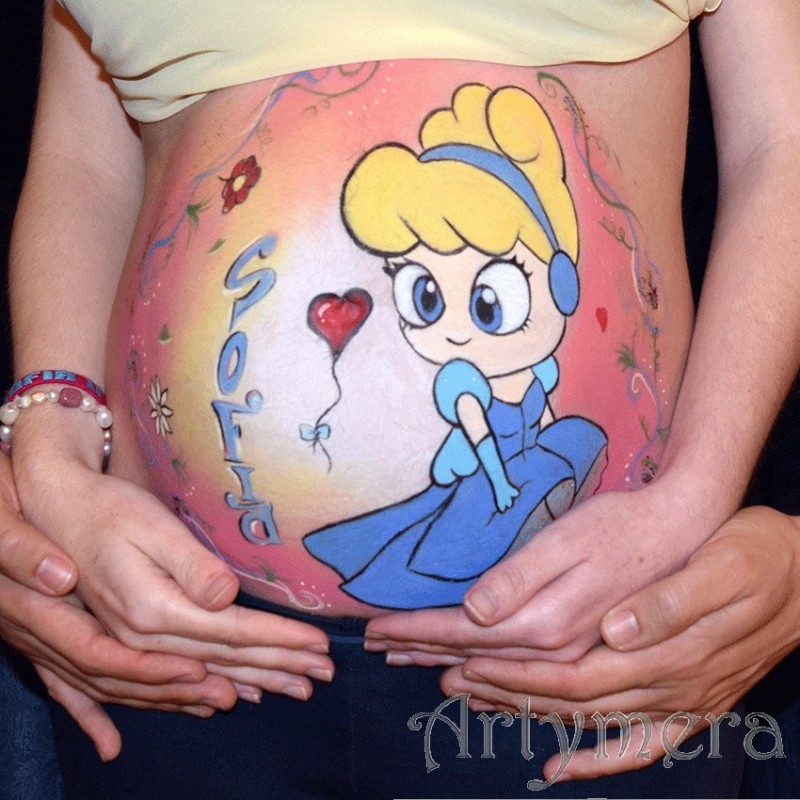 800x800 Belly Painting - Stomach Painting