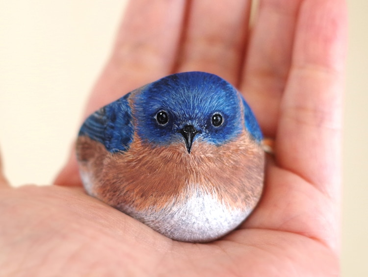 750x565 Stone Paintings Transform Rocks Into Adorable Animals - Stone Painting