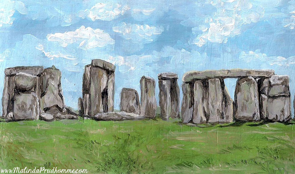 1000x592 Malinda Prud'Homme A Mixed Media Artist's Blog Beautiful - Stonehenge Painting
