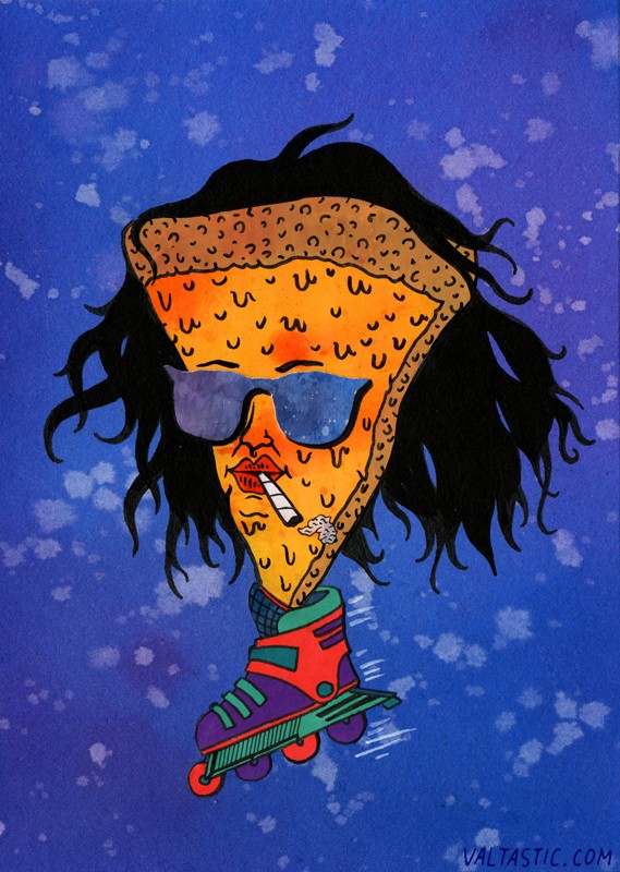 569x800 Stoner Pizza (A Painting) Trees - Stoner Painting