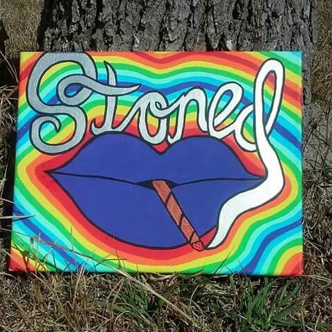 480x480 Moonchildem Canvas Art Hippie - Stoner Painting