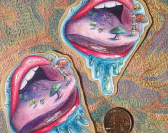 340x270 Nurse Log Laminated Hand Made Nature Sticker Medical Pun - Stoner Painting