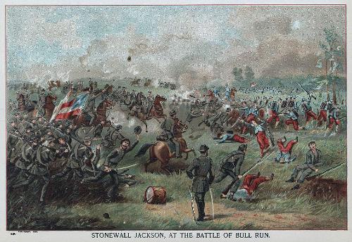500x344 The Battle Of Chancellorsville - Stonewall Jackson Painting