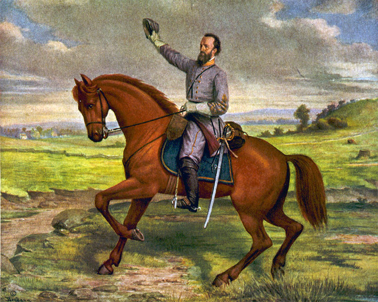 750x599 The Christian Soldier General Thomas - Stonewall Jackson Painting