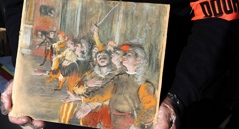 1000x541 Next Stop Home Stolen Degas Impressionist Painting Found On Bus - Stop Painting