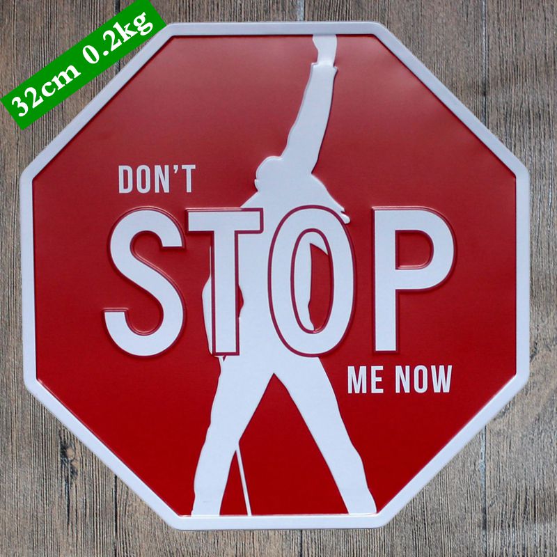 800x800 Don'T Stop Me Now Diamond Metal Irregular Signs Iron Painting - Stop Sign Painting