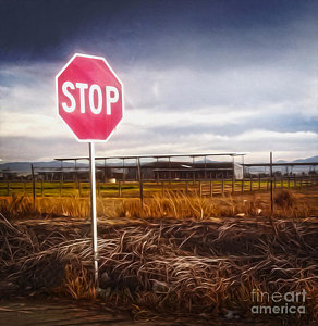 292x300 Stop Signs Paintings - Stop Sign Painting