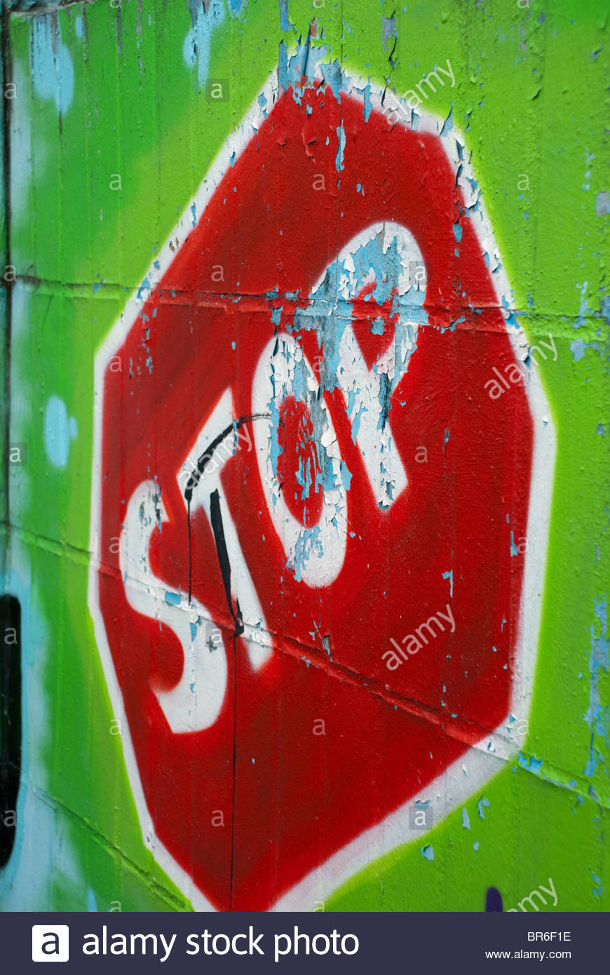 Stop Sign Painting at PaintingValley.com | Explore collection of Stop ...