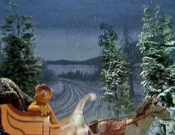 604x467 Stopping By Woods On A Snowy Evening Muppet Wiki Fandom - Stopping By Woods On A Snowy Evening Painting