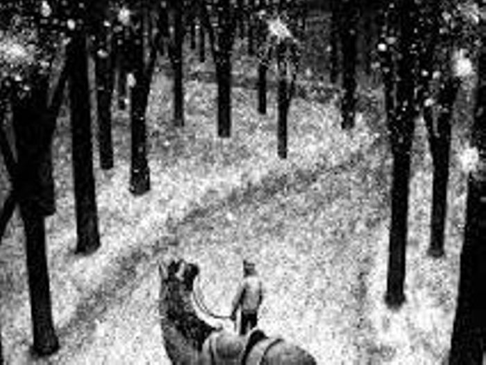 700x525 Stopping By Woods On A Snowy Evening Ppt - Stopping By Woods On A Snowy Evening Painting