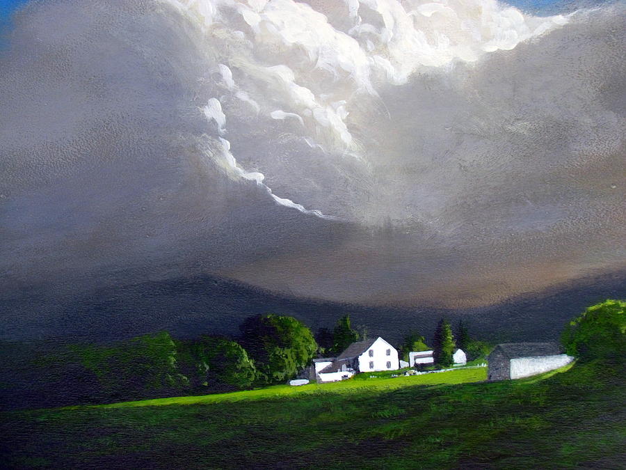 900x675 Storm Clouds Painting By Milan Melicharek - Storm Cloud Painting