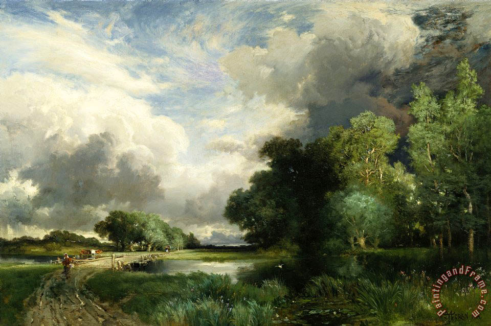 960x638 Thomas Moran Approaching Storm Clouds Painting - Storm Cloud Painting