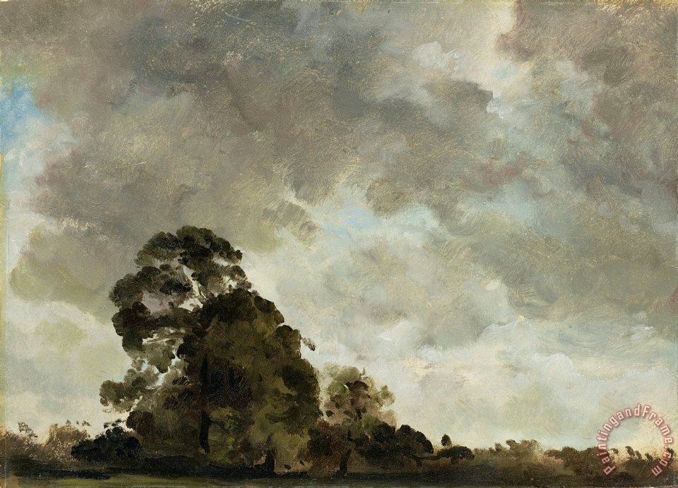 960x691 John Constable Landscape - Storm Cloud Painting
