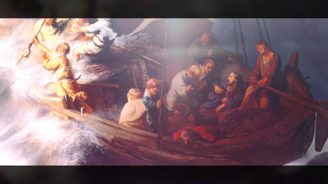 1280x720 The Storm On The Sea Of Galilee - Storm On The Sea Of Galilee Painting