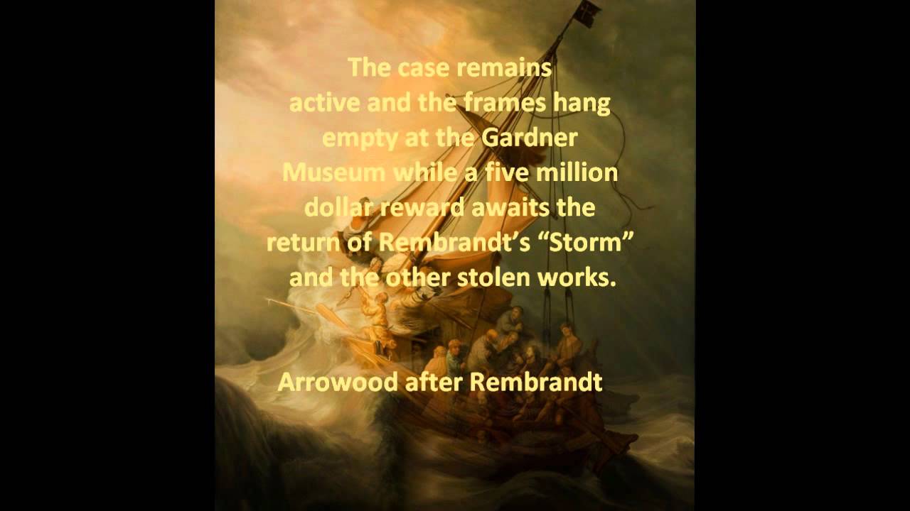 1280x720 Christ In The Storm On The Sea Of Galilee Arrowood After Rembrandt - Storm On The Sea Of Galilee Painting