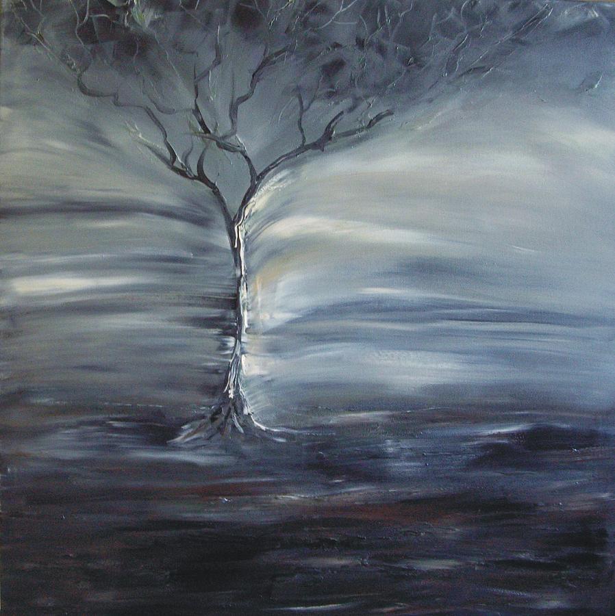 898x900 Winter Storm Painting By Lesley Anne Cornish - Storm Painting