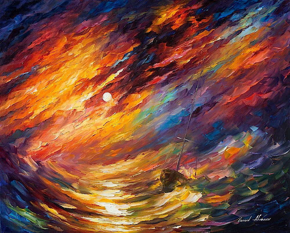 1000x803 Storm That Never Ends - Storm Painting