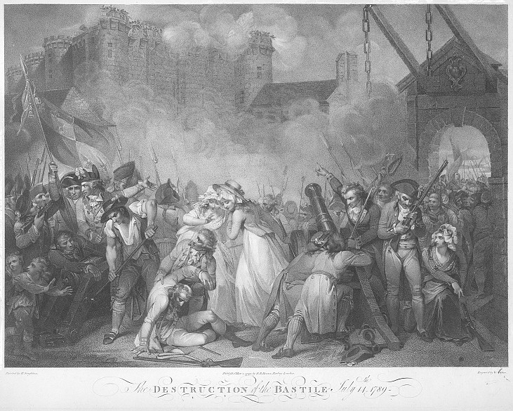 731x585 William Nuitter The Storming Of The Bastille, After A Painting By - Storming Of The Bastille Painting