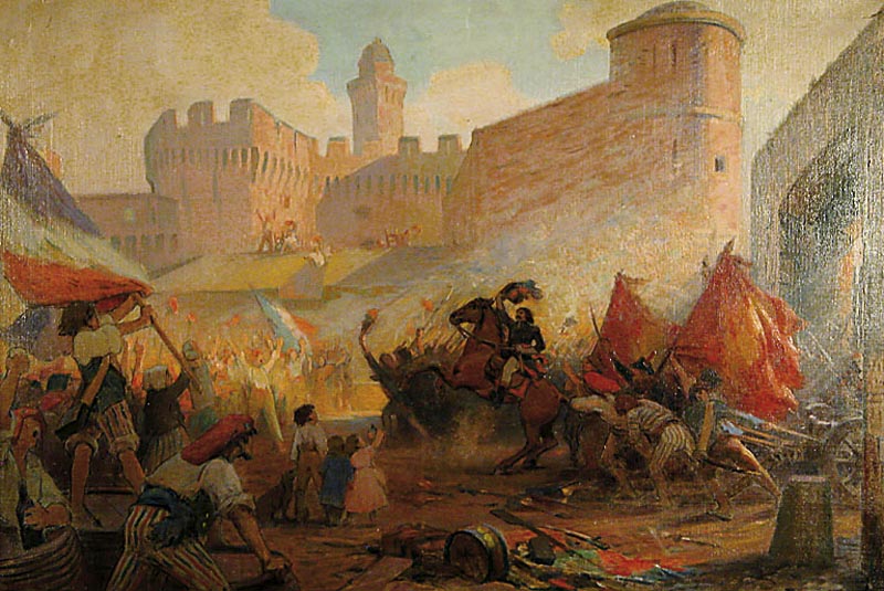 800x535 Fileh P Perrault Prise De La Bastille (Painted 1928).jpg - Storming Of The Bastille Painting