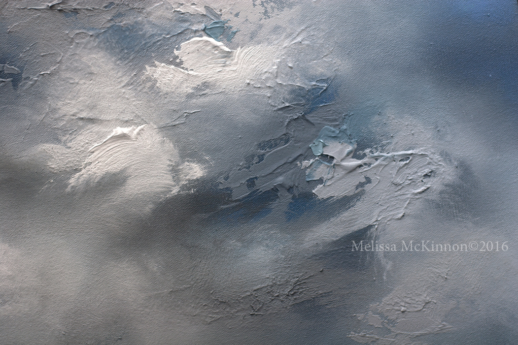 1051x701 Sold! And Is Off To A New Home Abstract Cloudy Sky - Stormy Beach Painting