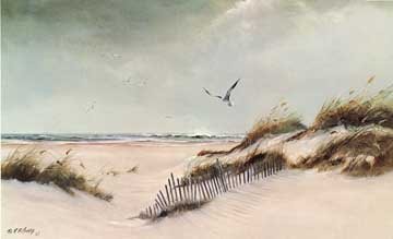 360x219 Stormy Weather By Vivian Morales Painting - Stormy Beach Painting