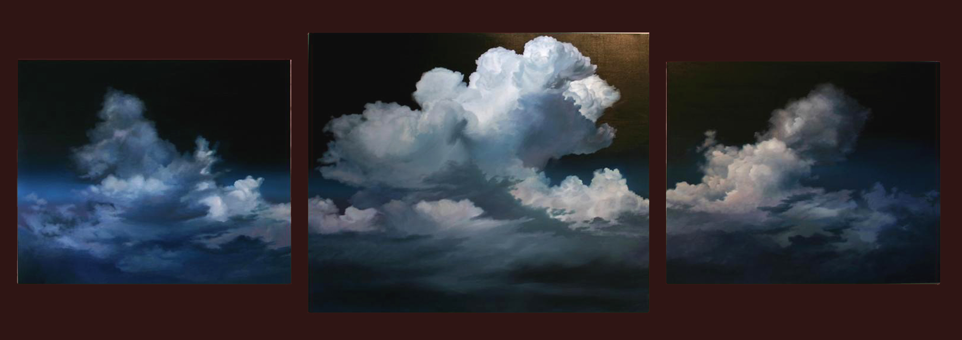 3300x1167 Cloud Painting The Mural Works Page 2 - Stormy Clouds Painting