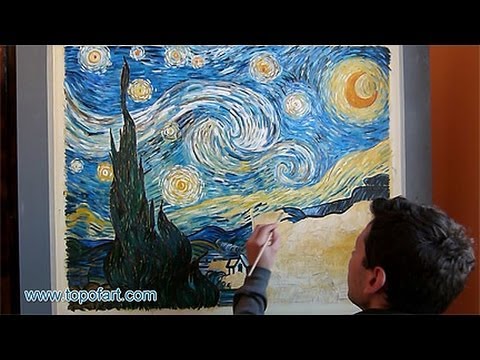 480x360 Art Reproduction (Van Gogh - Stormy Night Painting