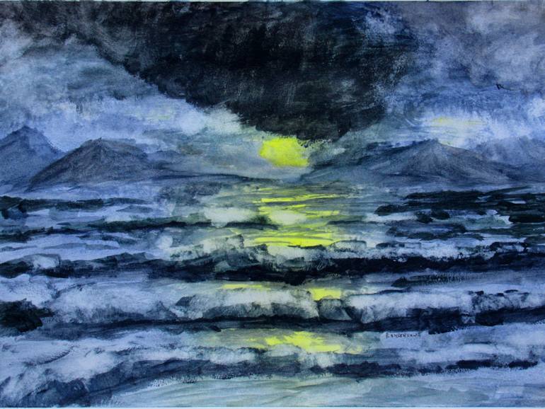 770x578 Saatchi Art Stormy Ocean Painting By Ron Enderland - Stormy Ocean Painting