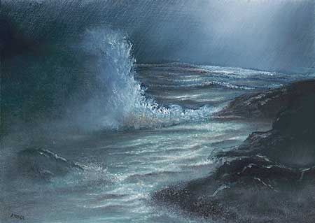 450x319 Steve Kohr Fine Art Stormy Sea - Stormy Sea Oil Painting