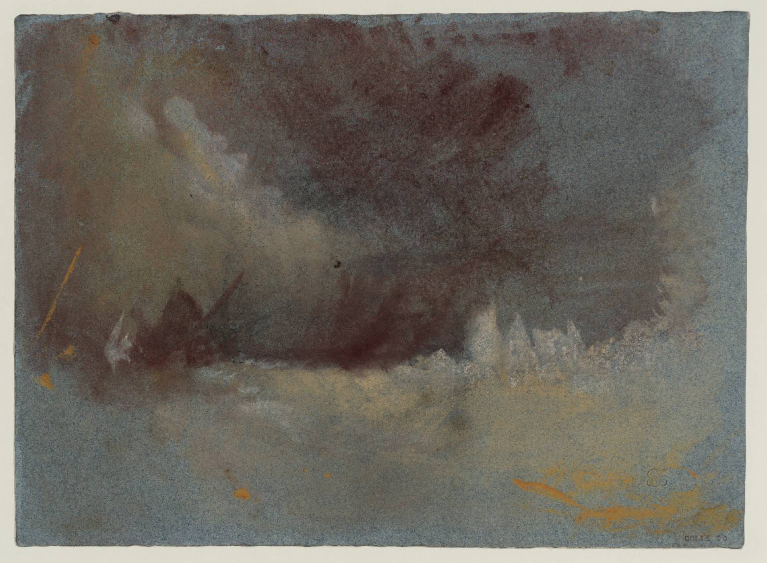 1536x1129 Stormy Sea', Joseph Mallord William Turner, C.1830 Tate - Stormy Sea Painting