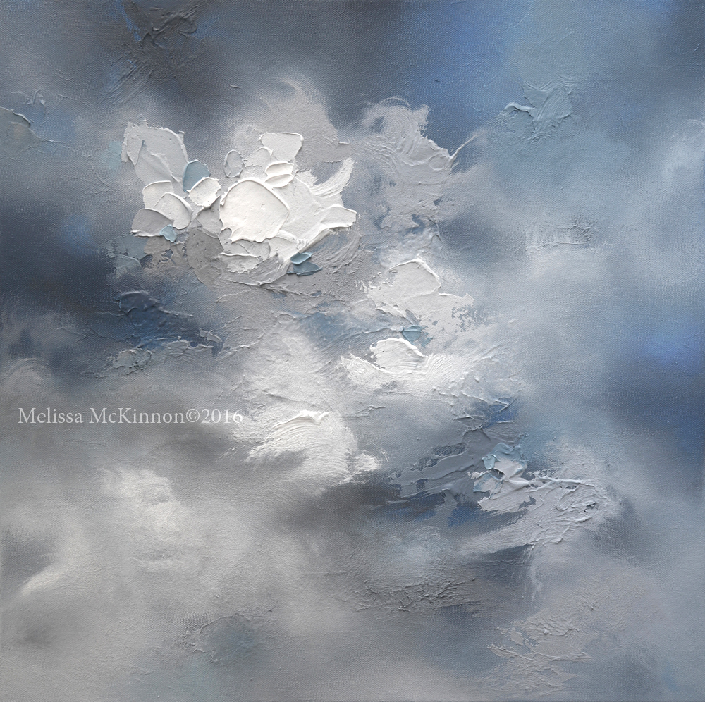 1000x996 Sold! And Is Off To A New Home Abstract Cloudy Sky - Stormy Sky Painting
