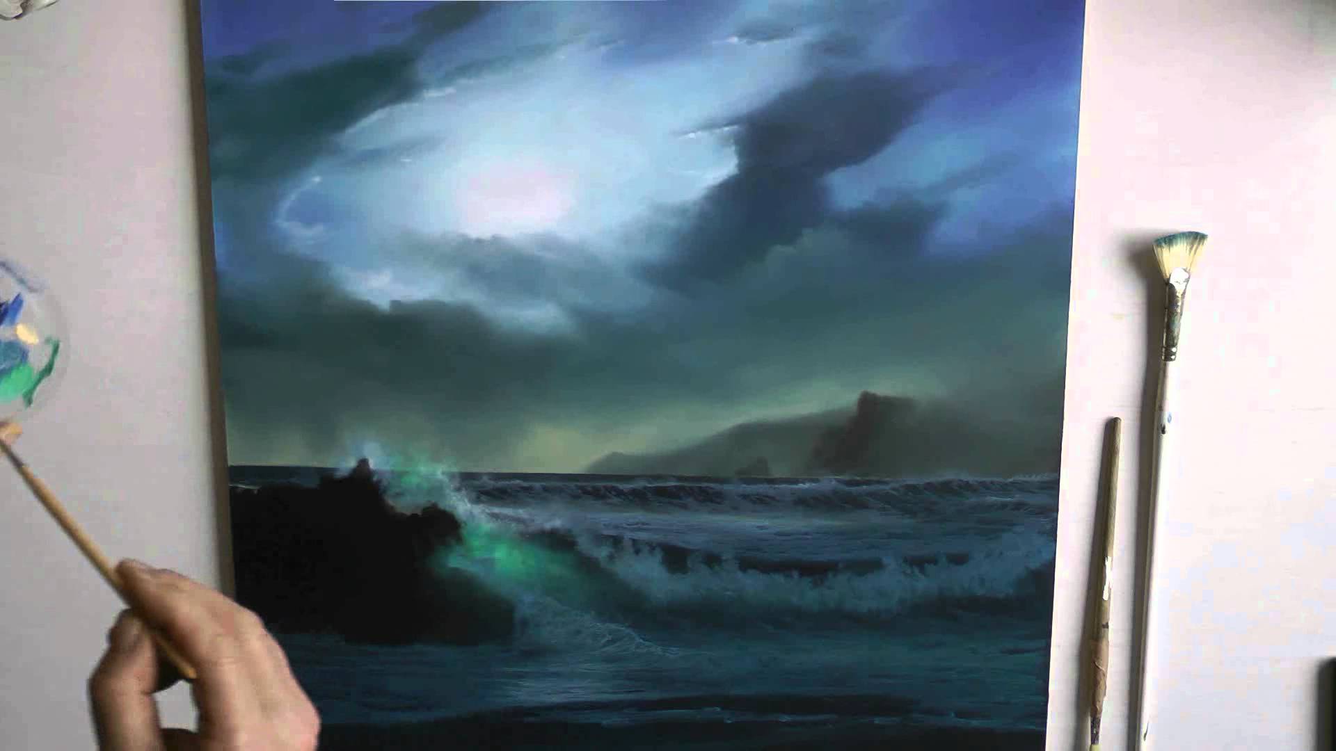1920x1080 Stormy Skies For Youtube - Stormy Sky Painting