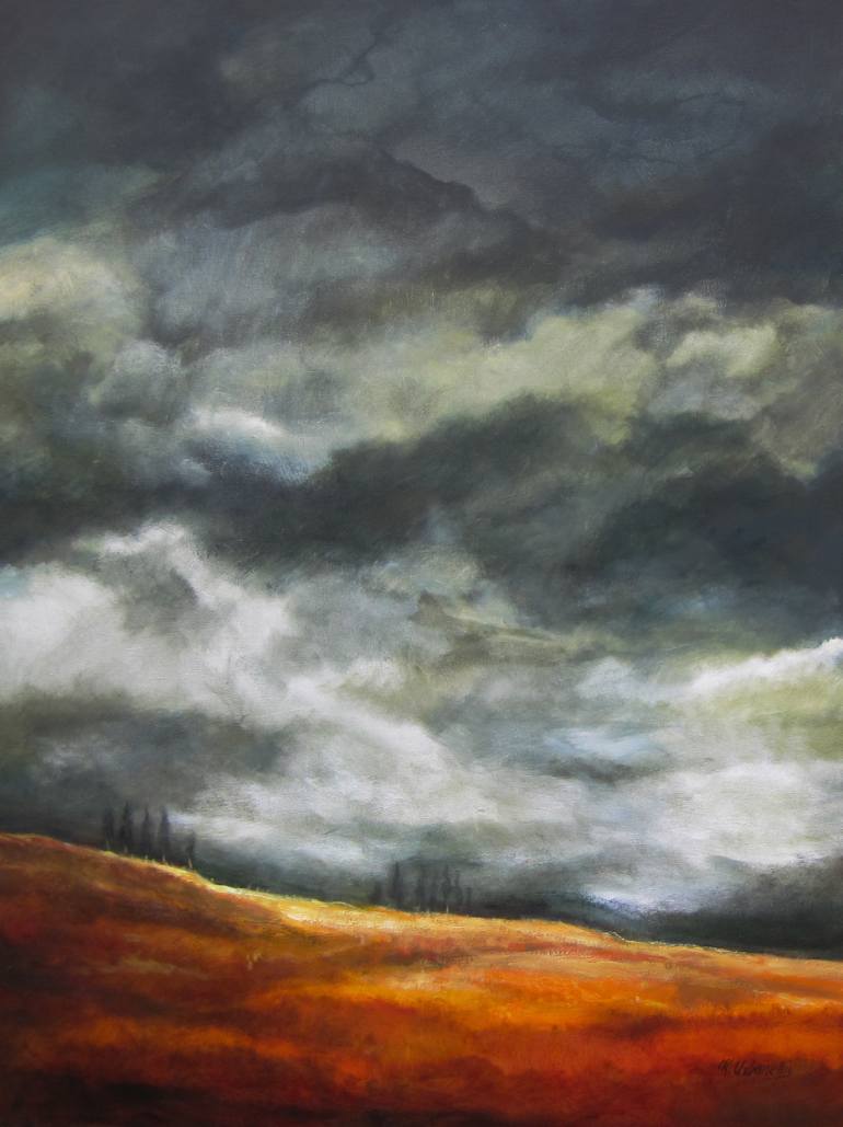 Stormy Sky Painting at PaintingValley.com | Explore collection of ...